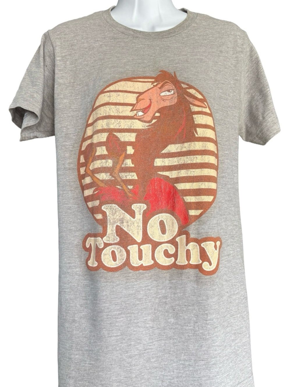 Gray Graphic Tee "No Touchy"